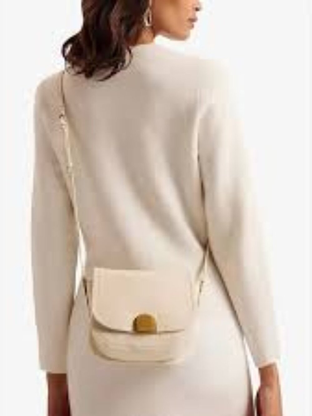 Ted Baker Imilda Lock Leather Satchel Crossbody Bag